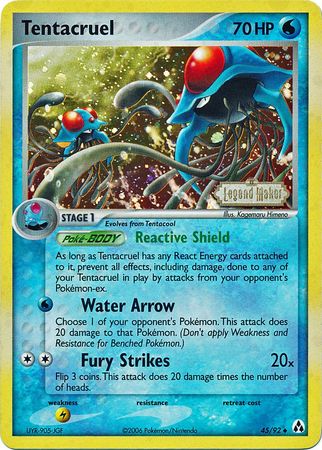 Tentacruel (45/92) (Stamped) [EX: Legend Maker] | Galactic Gamez