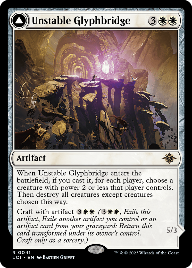 Unstable Glyphbridge // Sandswirl Wanderglyph [The Lost Caverns of Ixalan] | Galactic Gamez