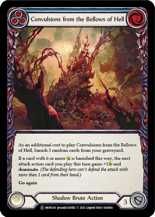 Convulsions from the Bellows of Hell (Blue) [U-MON134] Unlimited Edition Normal | Galactic Gamez