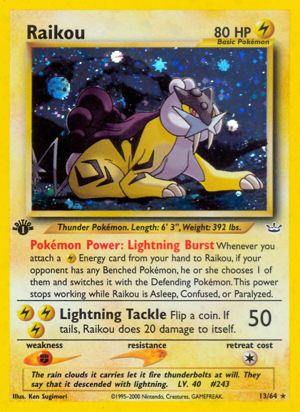 Raikou (13/64) [Neo Revelation 1st Edition] | Galactic Gamez