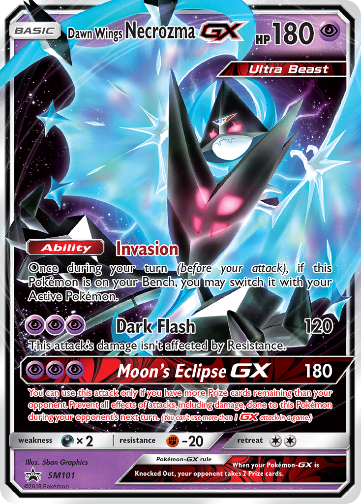 Dawn Wings Necrozma GX (SM101) [Sun & Moon: Black Star Promos] | Galactic Gamez