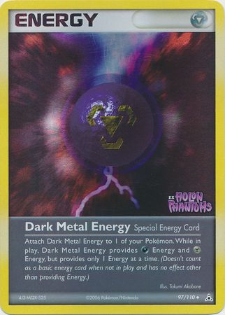Dark Metal Energy (97/110) (Stamped) [EX: Holon Phantoms] | Galactic Gamez