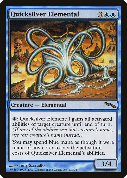 Quicksilver Elemental [Mirrodin] | Galactic Gamez