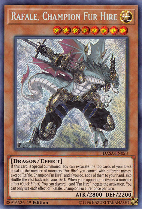 Rafale, Champion Fur Hire [DASA-EN023] Secret Rare | Galactic Gamez