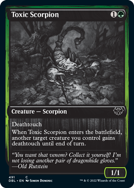 Toxic Scorpion [Innistrad: Double Feature] | Galactic Gamez