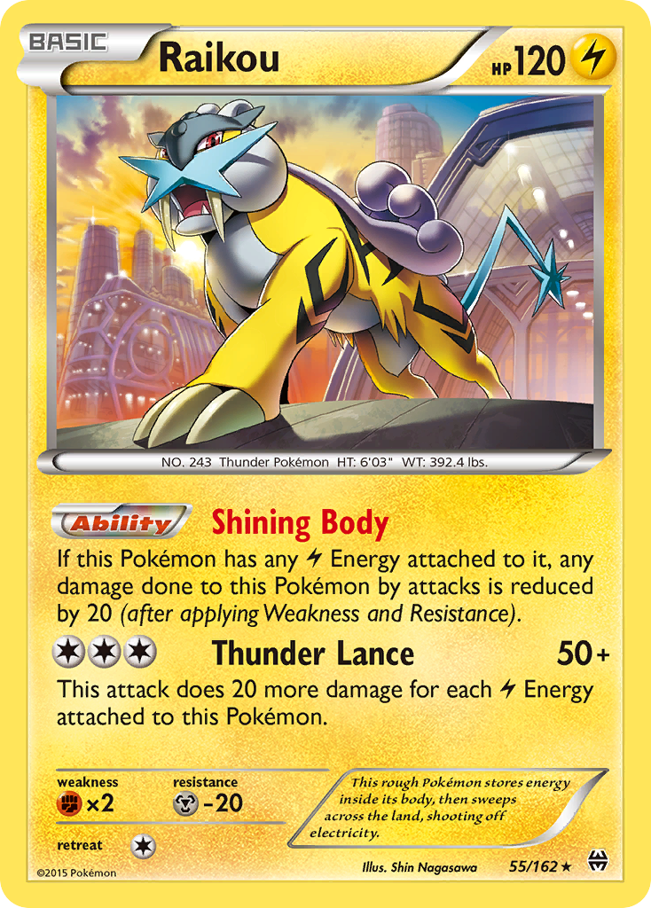 Raikou (55/162) [XY: BREAKthrough] | Galactic Gamez