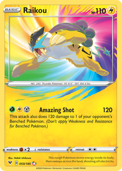 Raikou (050/185) [Sword & Shield: Vivid Voltage] | Galactic Gamez