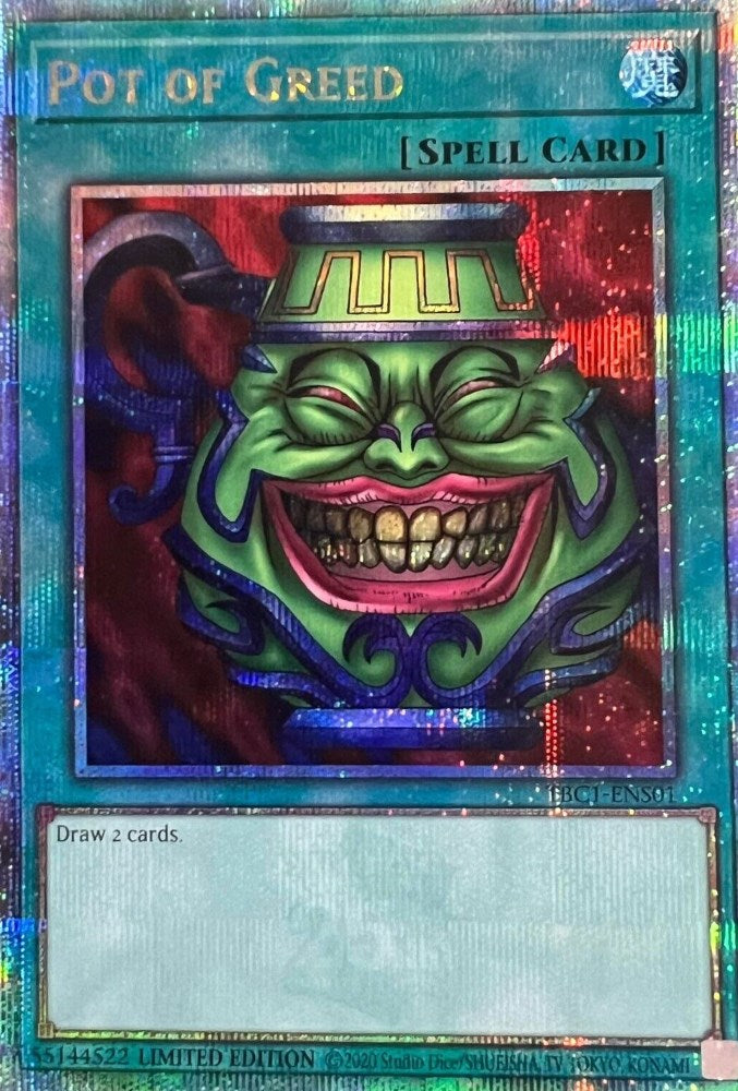 Pot of Greed [TBC1-ENS01] Secret Rare | Galactic Gamez