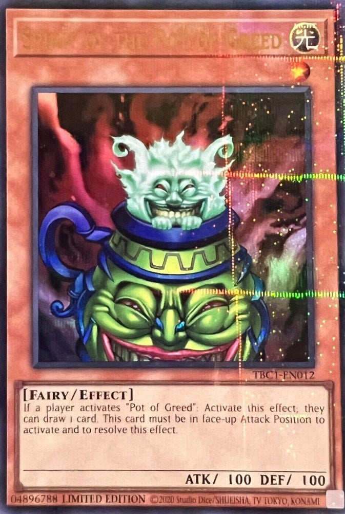 Spirit of the Pot of Greed [TBC1-EN012] Ultra Rare | Galactic Gamez