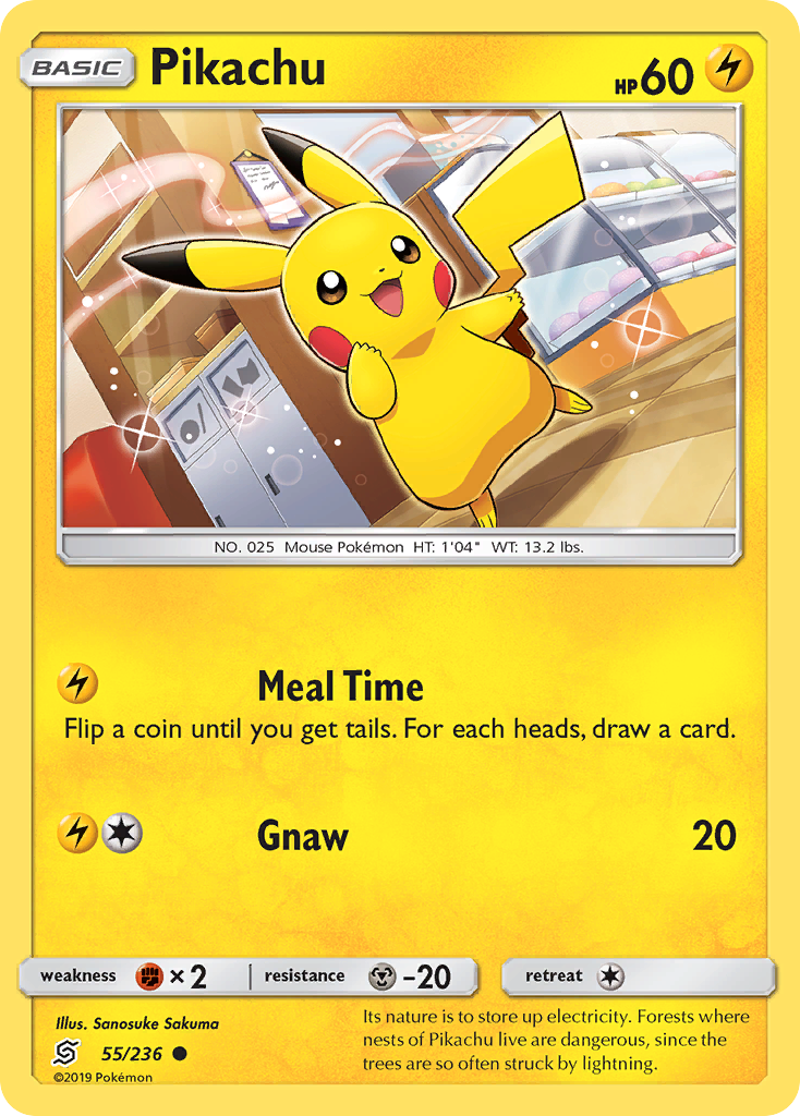 Pikachu (55/236) [Sun & Moon: Unified Minds] | Galactic Gamez