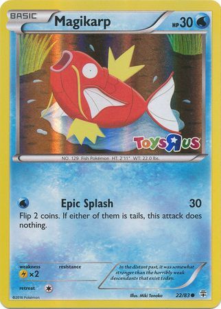 Magikarp (22/83) (Toys R Us Promo) [XY: Generations] | Galactic Gamez