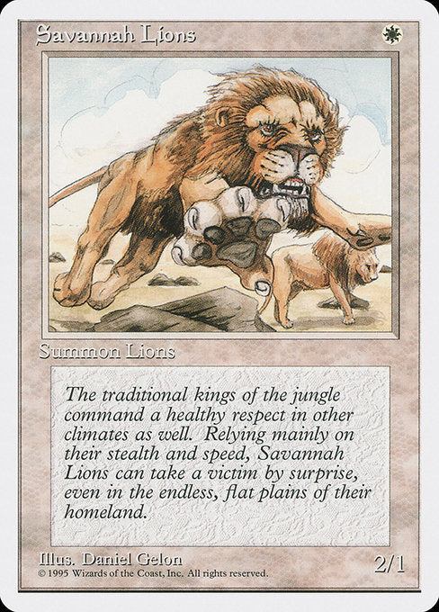 Savannah Lions [Fourth Edition] | Galactic Gamez