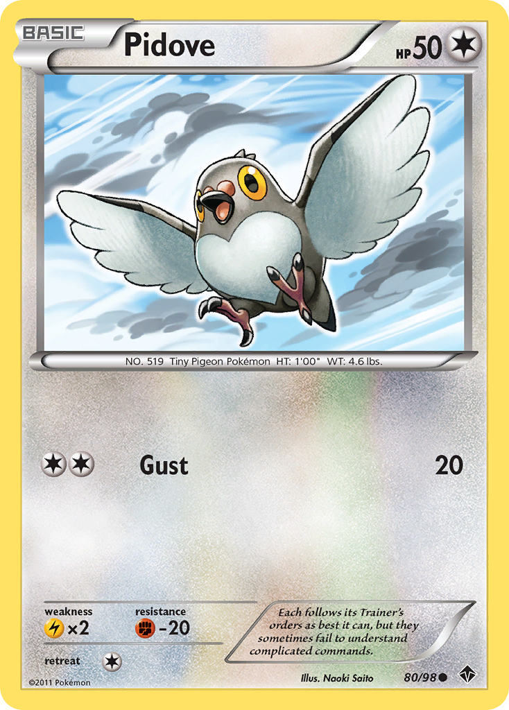 Pidove (80/98) [Black & White: Emerging Powers] | Galactic Gamez