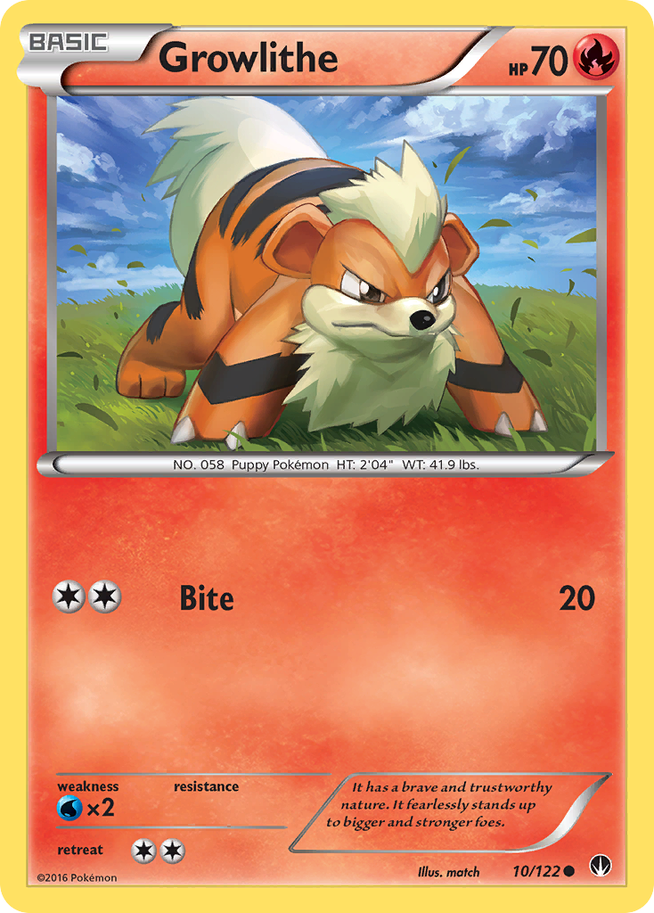 Growlithe (10/122) [XY: BREAKpoint] | Galactic Gamez