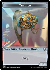 Myr // Thopter Double-Sided Token [Phyrexia: All Will Be One Commander Tokens] | Galactic Gamez