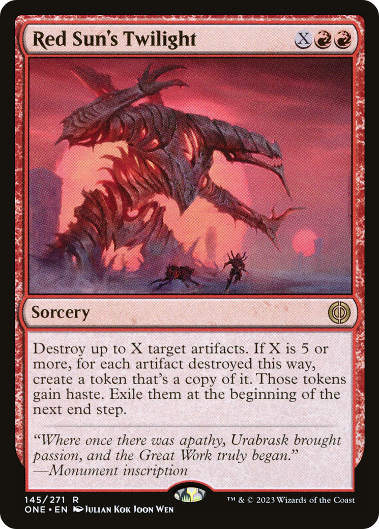 Red Sun's Twilight [Phyrexia: All Will Be One] | Galactic Gamez