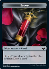 Blood // Vampire (007) Double-sided Token [Innistrad: Crimson Vow Tokens] | Galactic Gamez