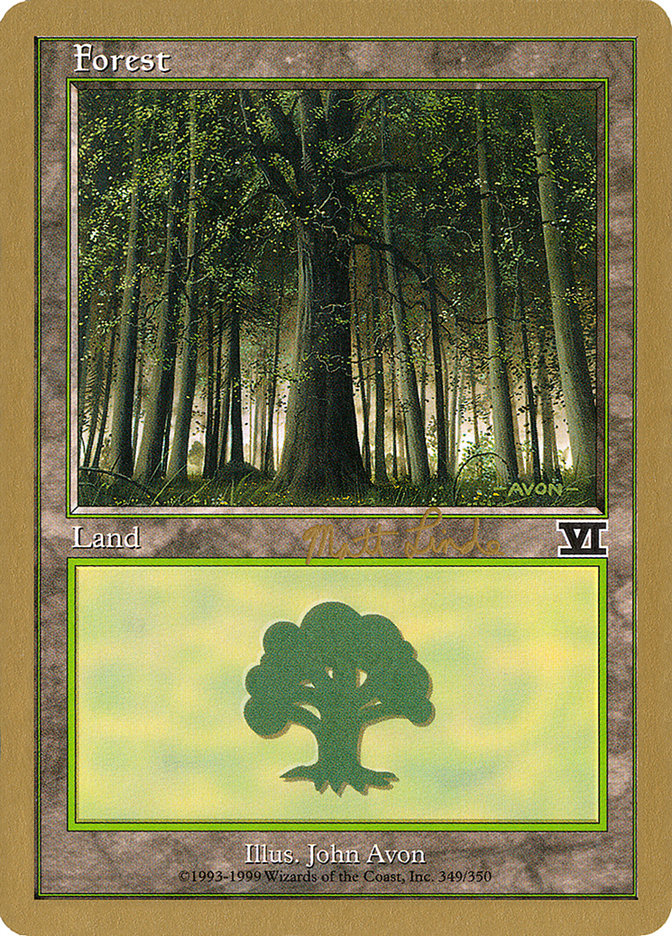 Forest (ml349) (Matt Linde) [World Championship Decks 1999] | Galactic Gamez