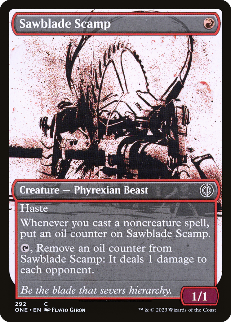 Sawblade Scamp (Showcase Ichor) [Phyrexia: All Will Be One] | Galactic Gamez