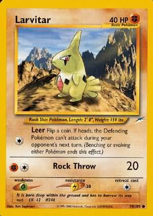 Larvitar (70/105) [Neo Destiny Unlimited] | Galactic Gamez