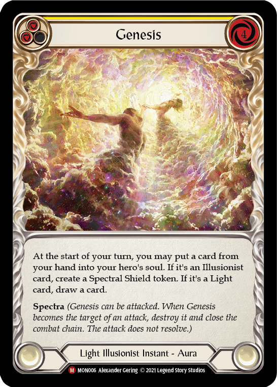 Genesis (Rainbow Foil) [MON006-RF] 1st Edition Rainbow Foil | Galactic Gamez