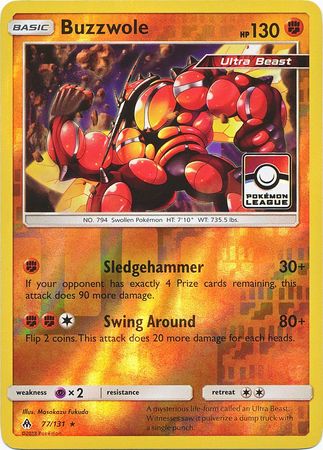 Buzzwole (77/131) (League Promo) [Sun & Moon: Forbidden Light] | Galactic Gamez