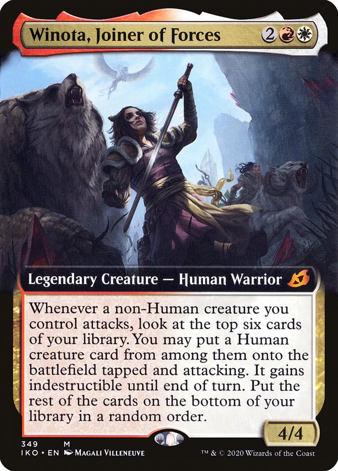 Winota, Joiner of Forces (Extended Art) [Ikoria: Lair of Behemoths] | Galactic Gamez