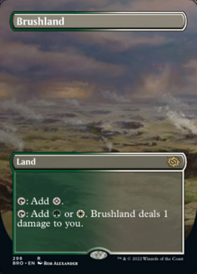 Brushland (Borderless Alternate Art) [The Brothers' War] | Galactic Gamez