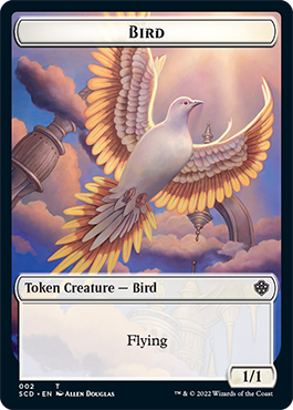 Bird // Spirit Double-Sided Token [Starter Commander Decks] | Galactic Gamez