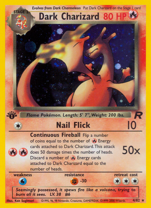 Dark Charizard (4/82) [Team Rocket 1st Edition] | Galactic Gamez