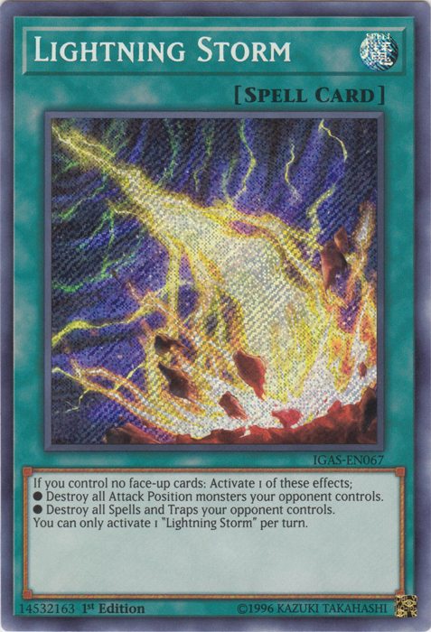 Lightning Storm [IGAS-EN067] Secret Rare | Galactic Gamez