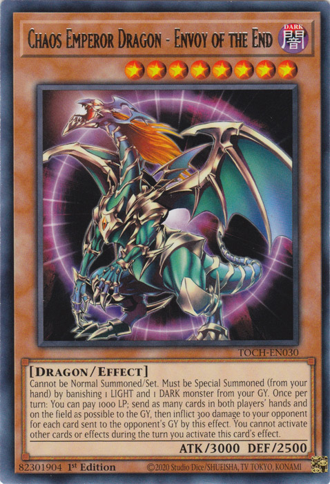 Chaos Emperor Dragon - Envoy of the End [TOCH-EN030] Rare | Galactic Gamez