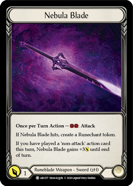 Nebula Blade // Teklo Plasma Pistol [U-ARC077 // U-ARC003] (Arcane Rising Unlimited) | Galactic Gamez