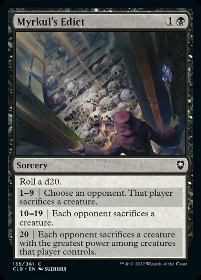 Myrkul's Edict [Commander Legends: Battle for Baldur's Gate] | Galactic Gamez