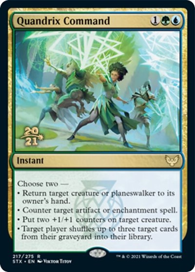 Quandrix Command [Strixhaven: School of Mages Prerelease Promos] | Galactic Gamez