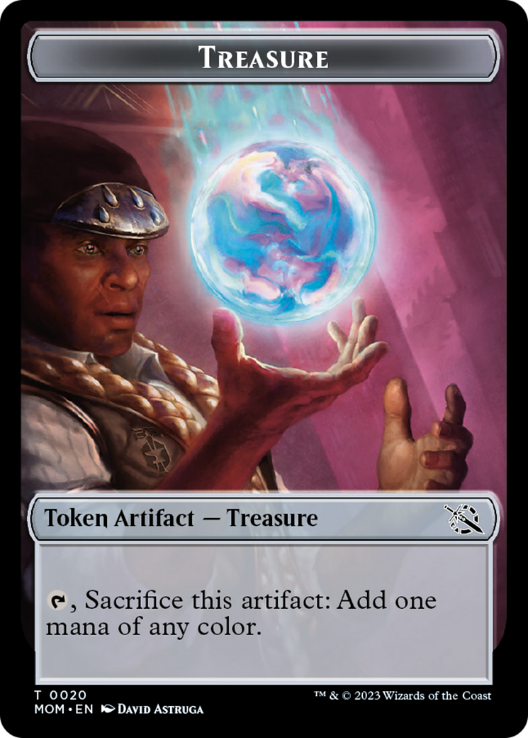 Spirt (9) // Treasure Double-Sided Token [March of the Machine Commander Tokens] | Galactic Gamez