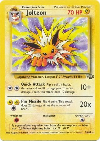 Jolteon (20/64) [Jungle Unlimited] | Galactic Gamez