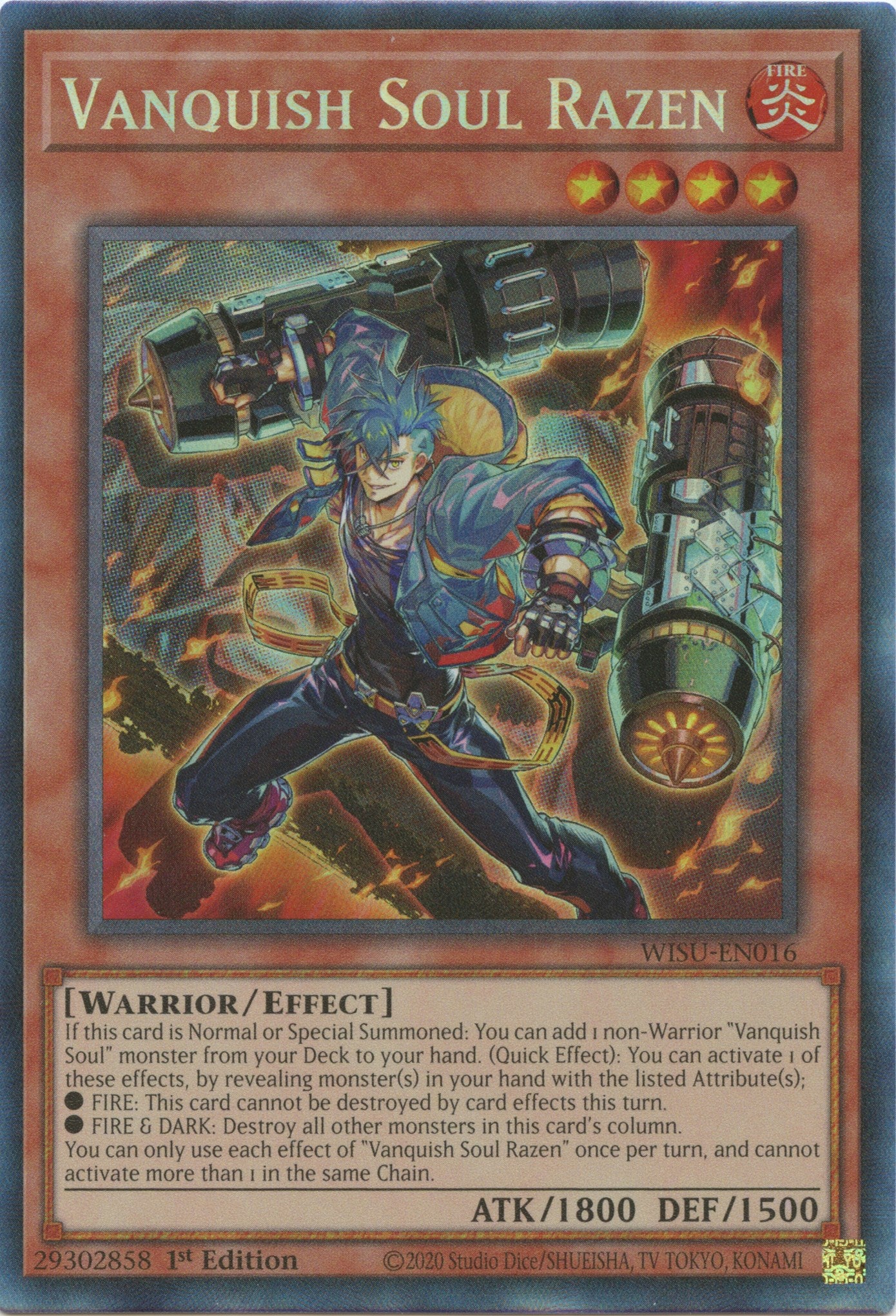 Vanquish Soul Razen [WISU-EN016] Collector's Rare | Galactic Gamez