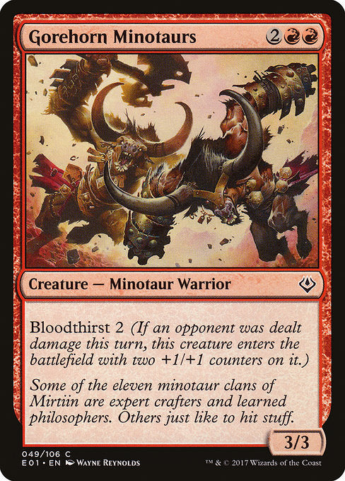 Gorehorn Minotaurs [Archenemy: Nicol Bolas] | Galactic Gamez