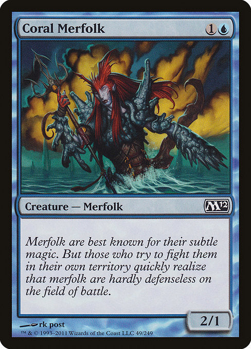 Coral Merfolk [Magic 2012] | Galactic Gamez