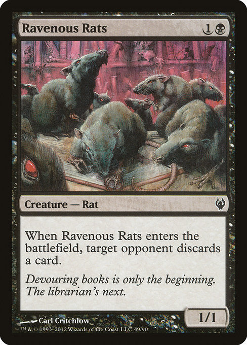 Ravenous Rats [Duel Decks: Izzet vs. Golgari] | Galactic Gamez