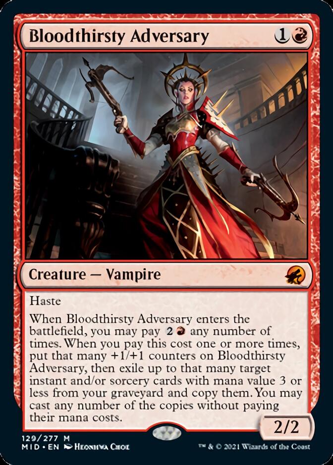 Bloodthirsty Adversary [Innistrad: Midnight Hunt] | Galactic Gamez