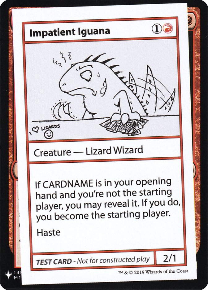 Impatient Iguana [Mystery Booster Playtest Cards] | Galactic Gamez
