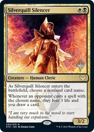 Silverquill Silencer (Promo Pack) [Strixhaven: School of Mages Promos] | Galactic Gamez