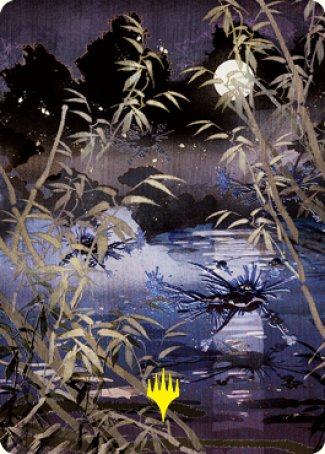 Swamp Art Card (Gold-Stamped Signature) [Kamigawa: Neon Dynasty Art Series] | Galactic Gamez