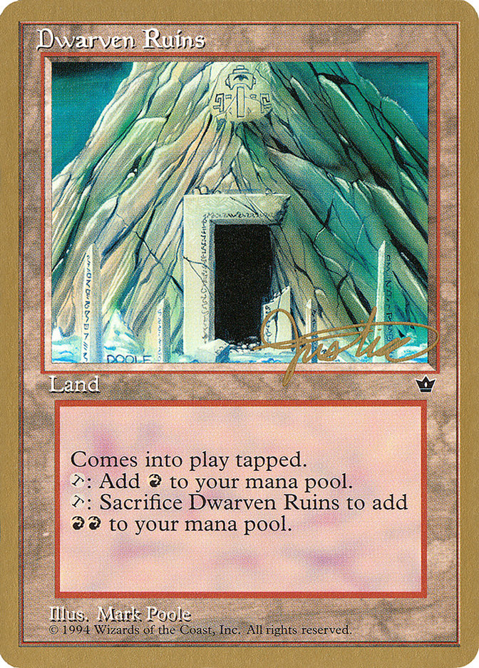 Dwarven Ruins (Mark Justice) [Pro Tour Collector Set] | Galactic Gamez