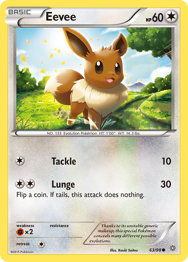 Eevee (63/98) [XY: Ancient Origins] | Galactic Gamez