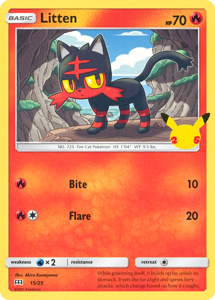 Litten (15/25) [McDonald's 25th Anniversary] | Galactic Gamez