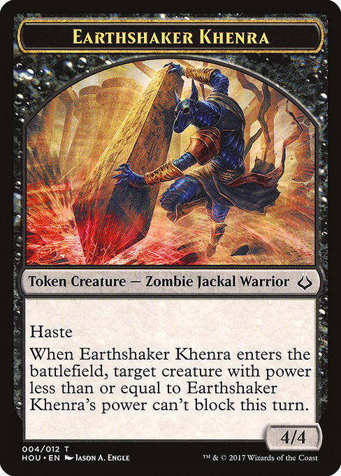 Earthshaker Khenra Token [Hour of Devastation Tokens] | Galactic Gamez