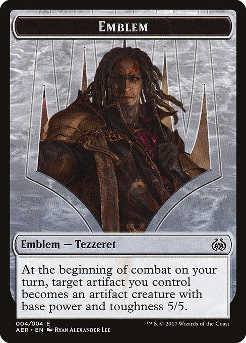 Tezzeret the Schemer Emblem [Aether Revolt Tokens] | Galactic Gamez